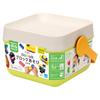 Kawada Large Diamond Blocks First Block Play Bucket, Ages 1.5 and Up, Block Toy, OD-01