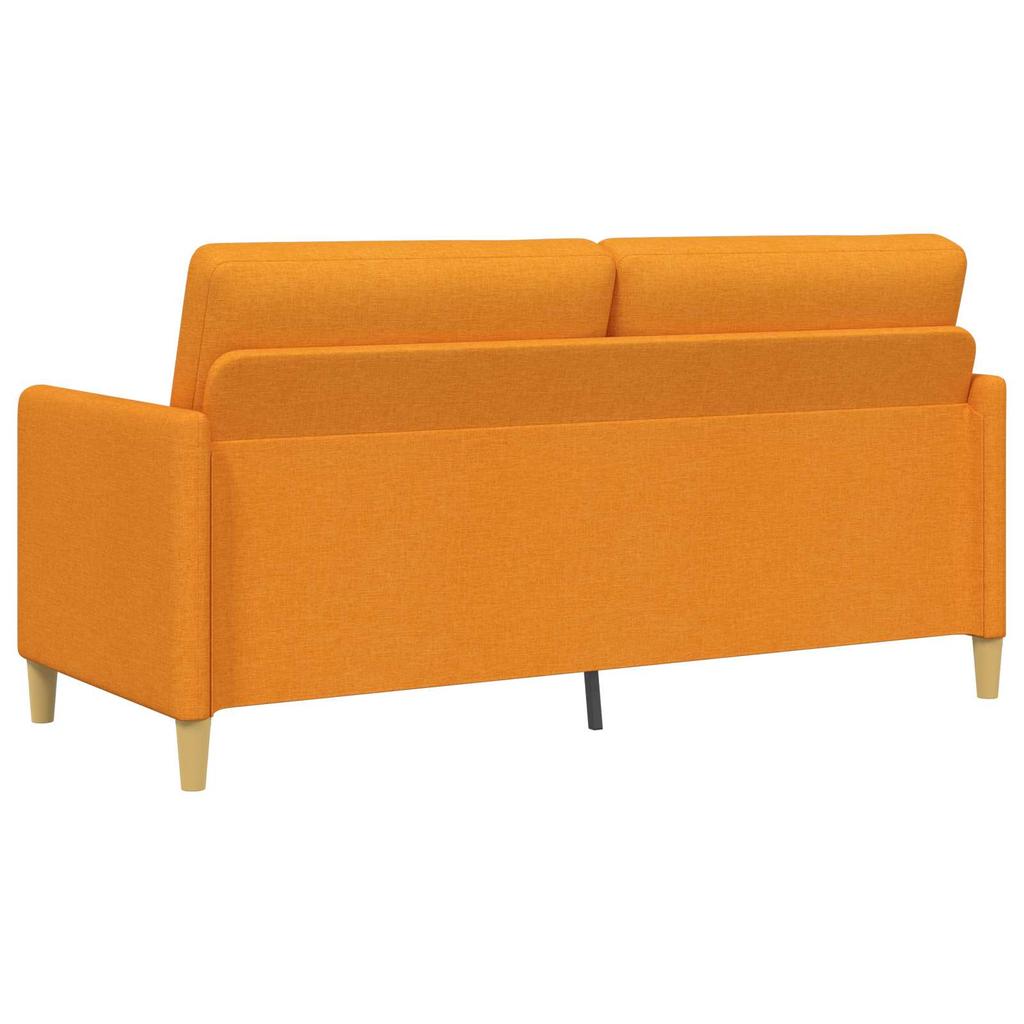 2 Piece Storage Sofa Set Dark Yellow Polyester