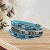 Bohemia Multi-layer Women Bracelet Faux Leather Ethnic Boho Style Handmade Girls Cuff Bracelet Fashion Jewelry