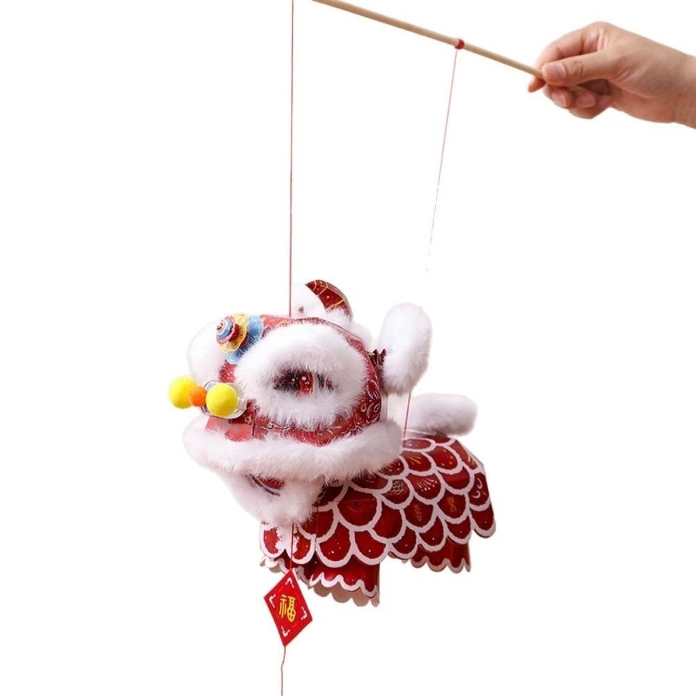 PVC Mid-Autumn Festival Lantern Lion Dance Handheld Lantern Birthday Celebration