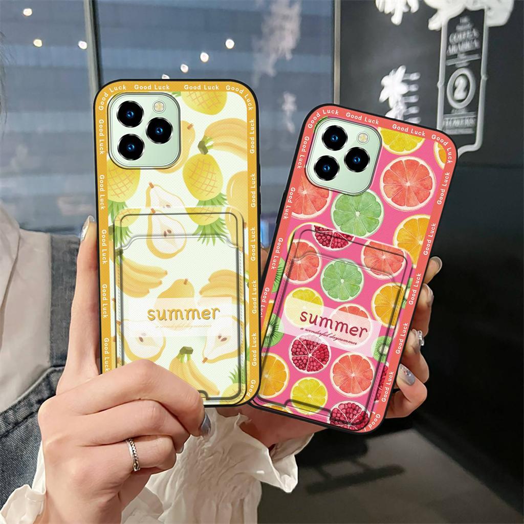 Dirt-resistant Durable Phone Case For Oukitel C21 Pro Fashion Design Full Wrap Silicone Graffiti TPU Card Slot Cover