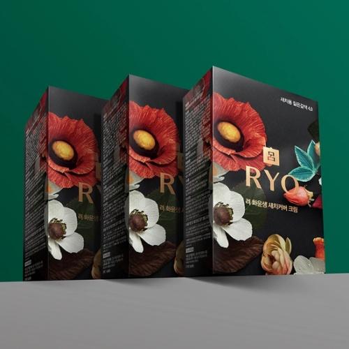 Hwayunsaeng Schönes Altern Leuchtende Farbe Haarfarbe Creme Nein. 5.0.Naturbraun 120g