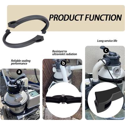 Sand Filter Pump Clamp Collar Rings Flange Valves Clamp Pool Maintenance Set Repair Part Suitable for Filtration Systems