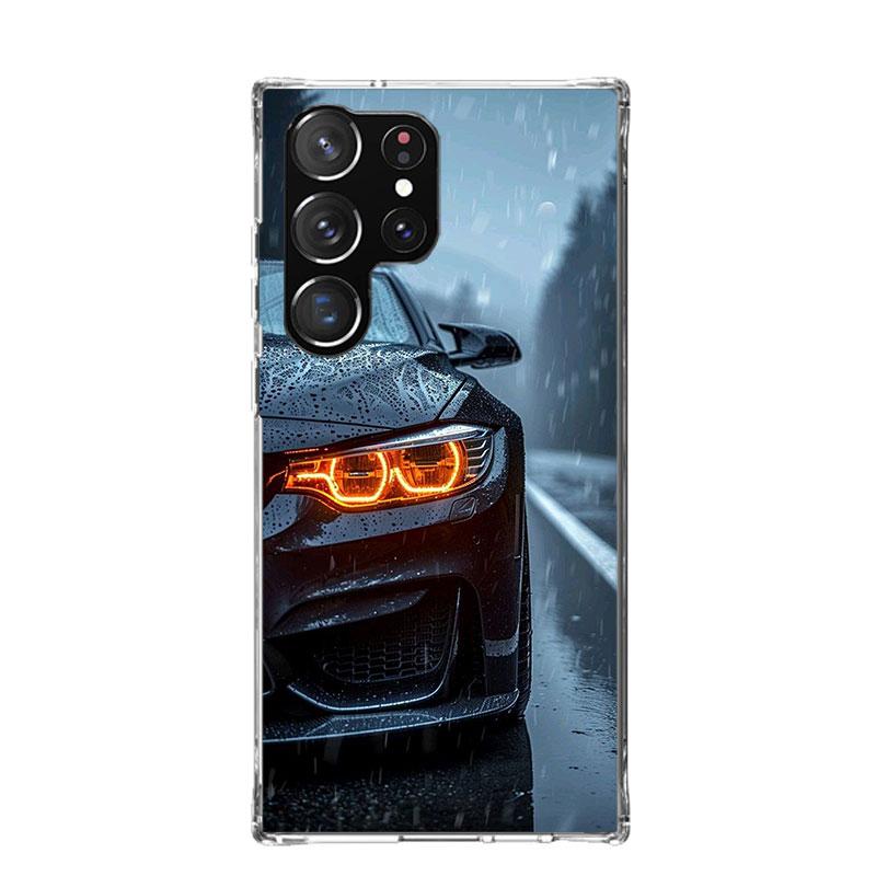 Black White Sport for B-BMW Phone Case For Samsung Galaxy S26 Ultra S23 S24 S25 Edge S20 FE S21 S22 Plus Soft Print Shell Cover