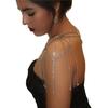 European And American New Bridal Rhinestone Shoulder Chain Wedding Dress Accessories Follow Makeup Studio Style Multi-Layer Necklace Accessories