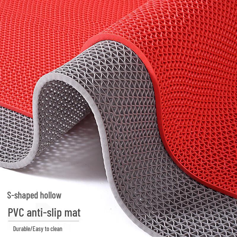 HUIHUADU S-Typ PVC Dutá Voděodolná Protiskluzová Podlahová Rohož