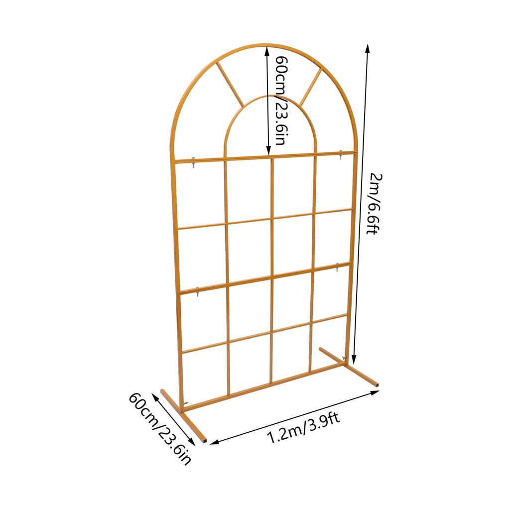 Wedding Arch Stand, High Load-bearing Galvanized Iron, T-Shape Design for Stability, Easy Assembly, DIY Floral Backdrop for