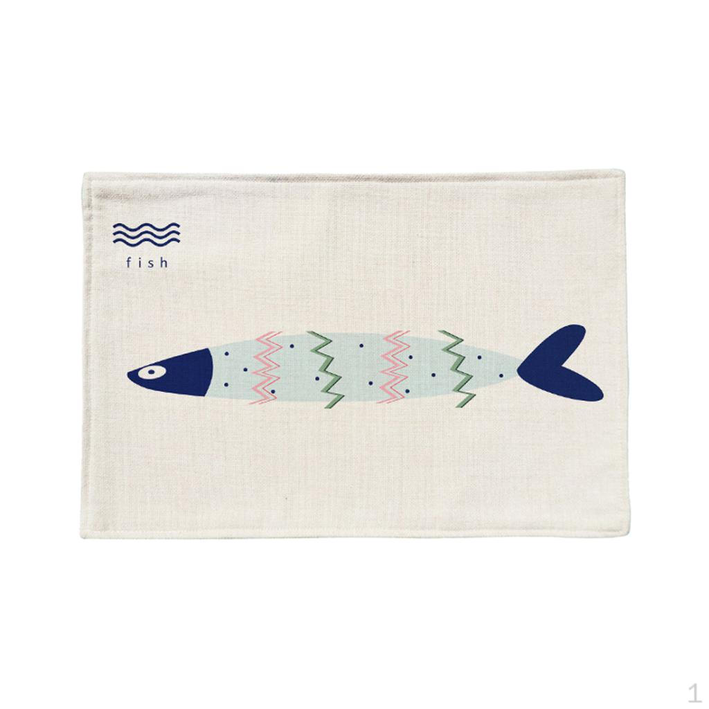 

Mediterranean Fresh Style Rectangular Heat-insulated Table Mats D