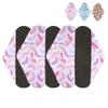 5pcs Menstrual Pads Washable Reusable Leakproof Bamboo Charcoal Panty Liners for Women  Size