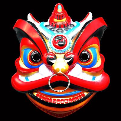 Herren Vollgesichtsmaske Orientalischer Löwe für Aufführungen, Halloween & Weihnachten