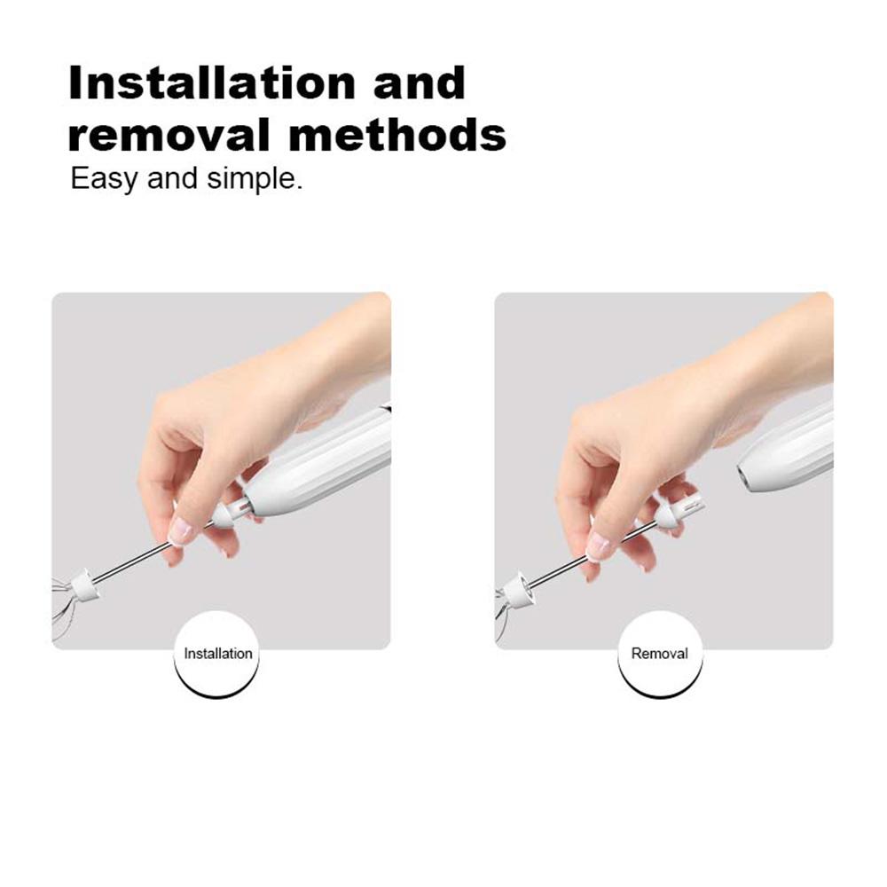 Electric Handheld Milk Frothers For Cappuccino Cream 3 Speeds Kitchen Egg Whisk Mixer Rechargeable USB Mini Coffee Maker Whisk