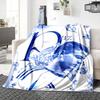 Football Player Action Blankets Flannel Printed Breathable Warm Throw Blanket for Home Office Bedspreads 0708a56
