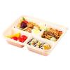 Handun TQ-850 Biodegradable 2-Compartment Rectangular Food Containers