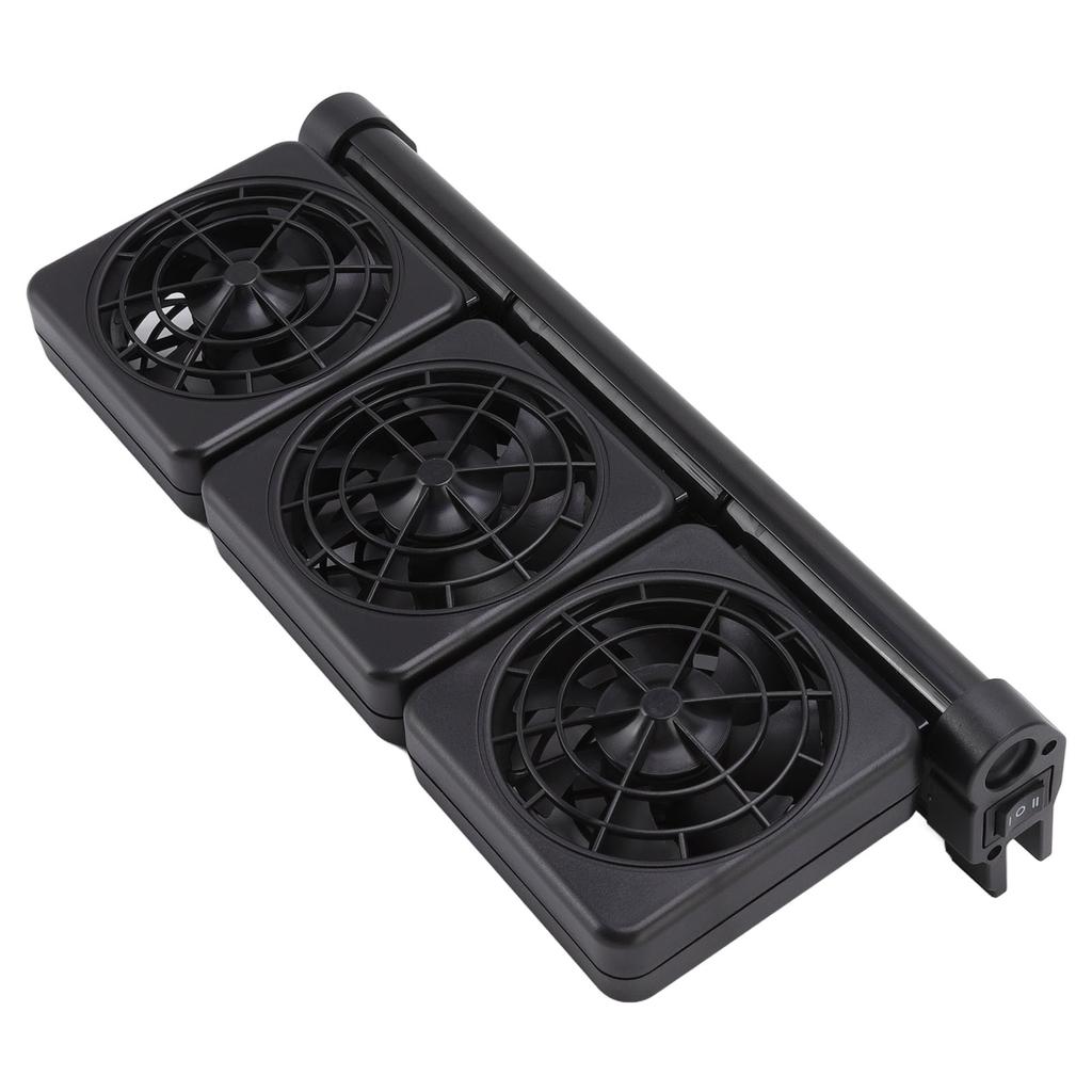 Aquarium-Kühlventilator 2 Geschwindigkeiten Einstellbarer Winkel 3 Köpfe Aquarienventilatoren für Pflanzen-Garnelen-Becken