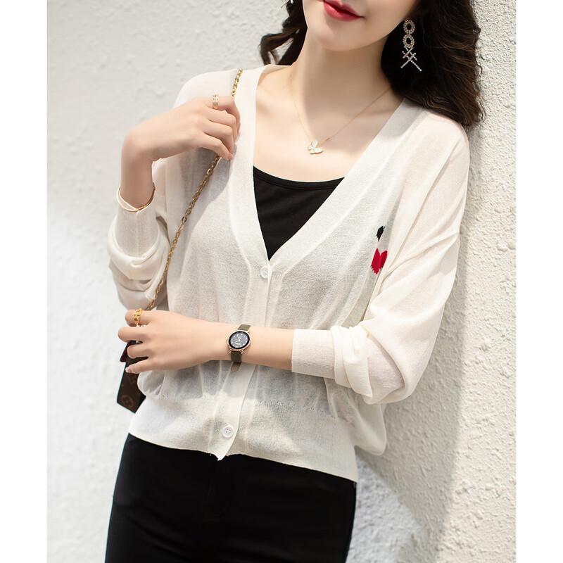 Firstview Women's Long Sleeve V-Neck Knit Cardigan F21C8724