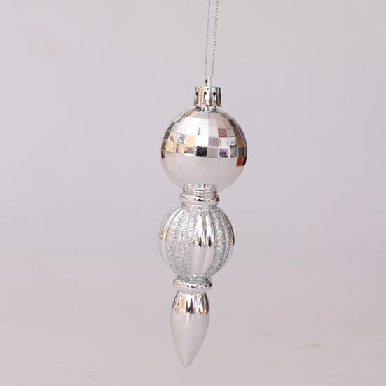 6 Stück/Set Weihnachtsbaum Anhänger Reflektierend mit Seil Erhöhen Festliche Atmosphäre Neujahr Langlebig Bruchsicher Schönes Aussehen Einfach Weihnachten