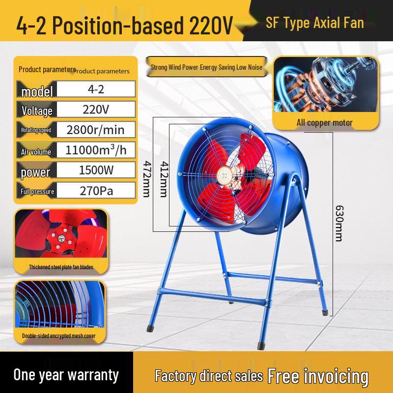 Runxi SF Low Noise Axial Flow Fan 220V/380V Industrial Cooling & Ventilation Fan