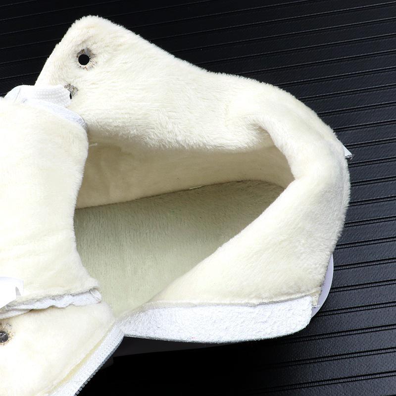 Men's 2024 Trendy High-Top Martin Boots: White Korean Style Casual Denim & Mid-Top Leather Short Boots.