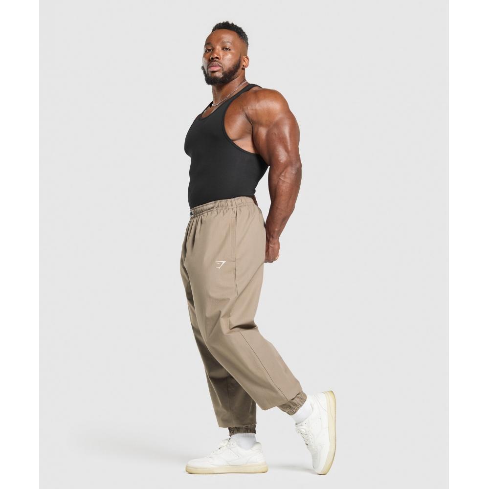 Gymshark Ripstop Pumper Pants Livsstil Brun A6a3r Nc0s