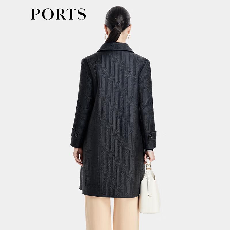PORTS Women's Quilted Logo Design Coat