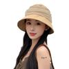Hat women's spring and summer new sunscreen visor hat fashion high sense breathable bucket hat