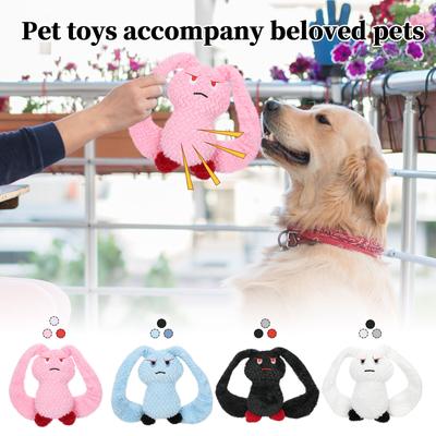 Jouets pour Animaux Jouet Peluche à Longues Oreilles Chien Jouer Papier Sonore Jouet Peluche à Mâcher