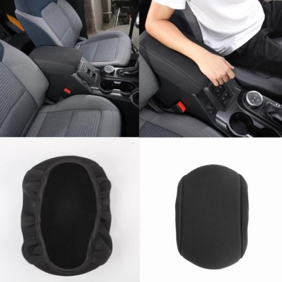 Black Car Center Central Armrest Cover Cushion Mat for Ford Bronco -2024 US