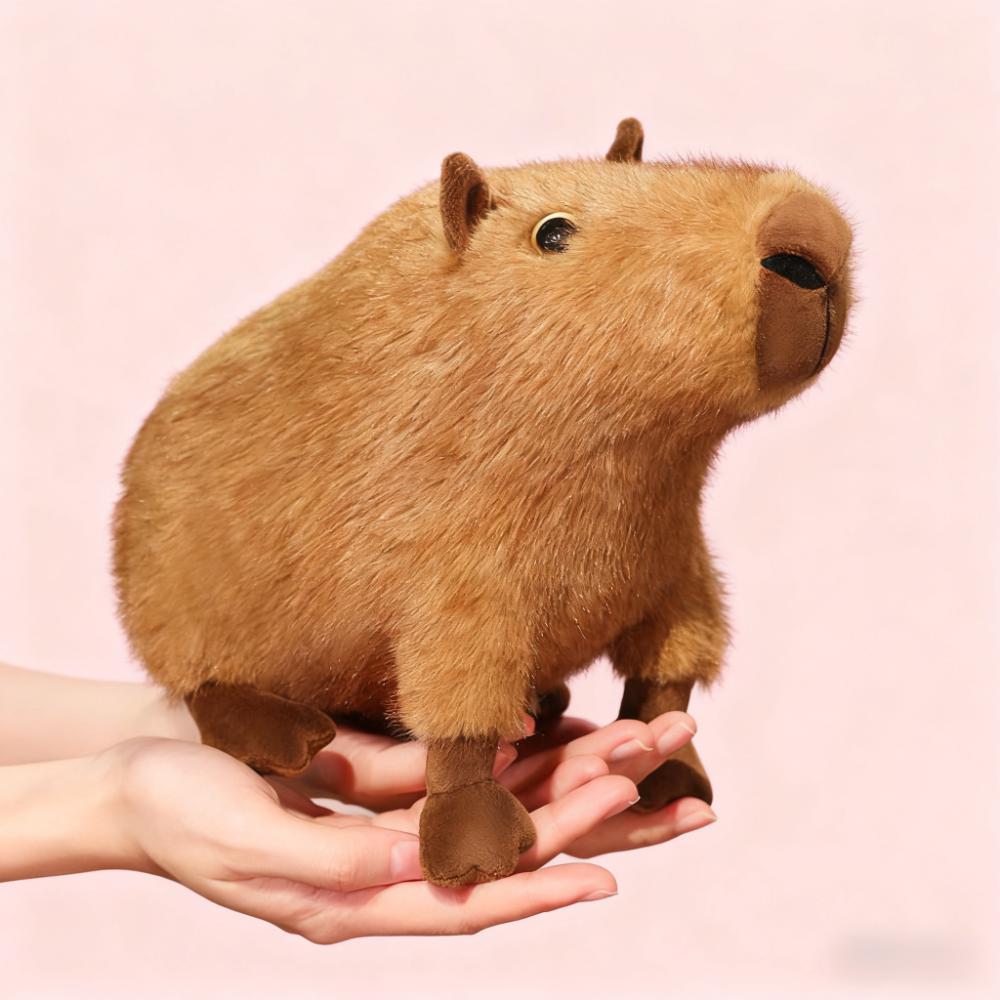 Realistic Capybara Plush Stuffed Animal Toy for Boys Girls Kid Companion Doll Desk Decoration Cute Soft Kawaii Gift Present Idea
