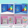 Magnetic Tangram Puzzle With Wooden Material For Childrens Brain Development Education Toy