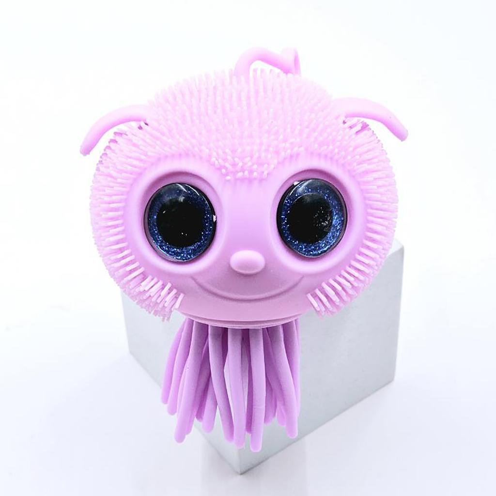 Tpr Pinching And Relaxing Toy Big Eyes Jellyfish Flash Band Electronic Toy Ventilatory Artifact