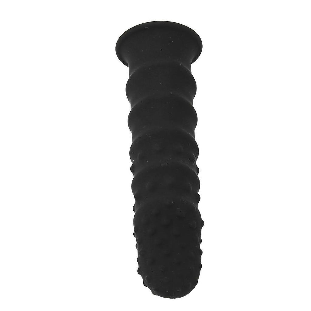 Fascia Massager Head Soft Silicone Deep Relaxation Muscle Massage Machine Replacement Head Black 12mm/0.47in Caliber