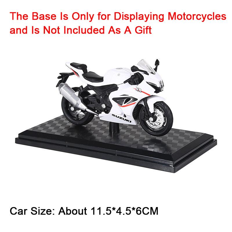 1:18 HAYABUSA GSX1000R R1 Motorcycle Toy Alloy Body Rubber Tires CBR1000RR Shock Absorption Model Car Models Boy Decorative Item