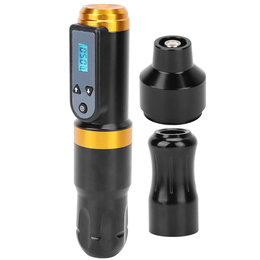 2 In 1 Tattoo Rotary Pen Kit RCA Clip Cord Aluminium Alloy Coreless Motor Rechargeable Tattoo