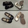 Retro Round Head British Women's Shoes 2025 Small Leather Shoes Versatile Belt Mary Jane Shoes Women's Low Heel Light Mouth Loafer Single Shoes