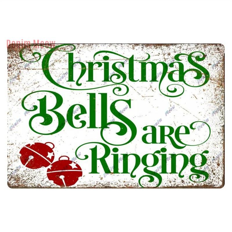 Retro Merry Christmas Metal Wall Decor, Vintage Christmas Bakery Metal Sign, for Gift  Bar Club Cafe, Room Decoration, WY299