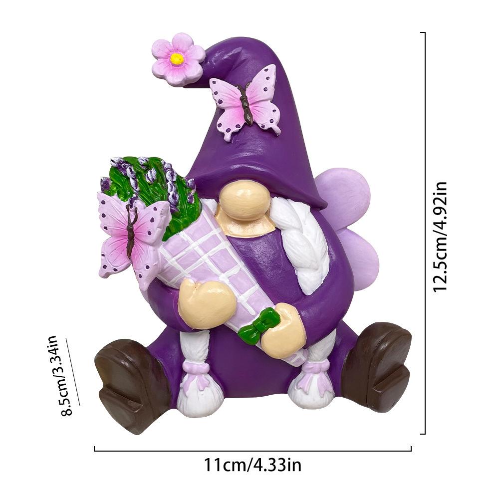 

Creative autumn countryside style resin decoration gnome ornaments garden decoration sunflower gnome