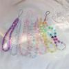 Süße Handykette mit Sternperlen, koreanischer Handyanhänger aus Acrylperlen, schöne, bunte Anti-Verlust-Handykette zum Aufhängen, Schmuck für Mädchen