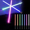 YDD Jedi Sith Aluminum Handle LED Lightsaber with 16 Color Battle Ready Switching, (Gray Handle)