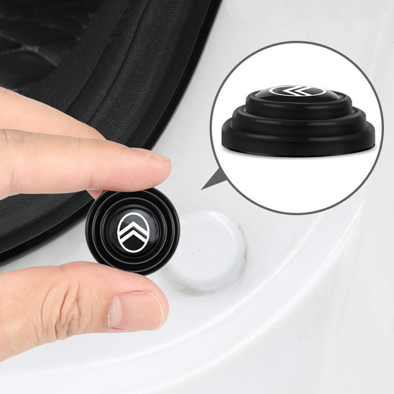 4Pcs Car Door Anti-shock Pad Anti-noise Buffer Gasket Auto Interior For Citroen Saxo C8 C-Elysee C15 C4L C6 C4 C3 Picasso Cactus