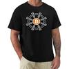 Bitcoin Surrounded By Blockchain Links Unisex TShirt Fashion Plus Size T Shirts Unisexs ONeck Cotton Tees Short Summer Male