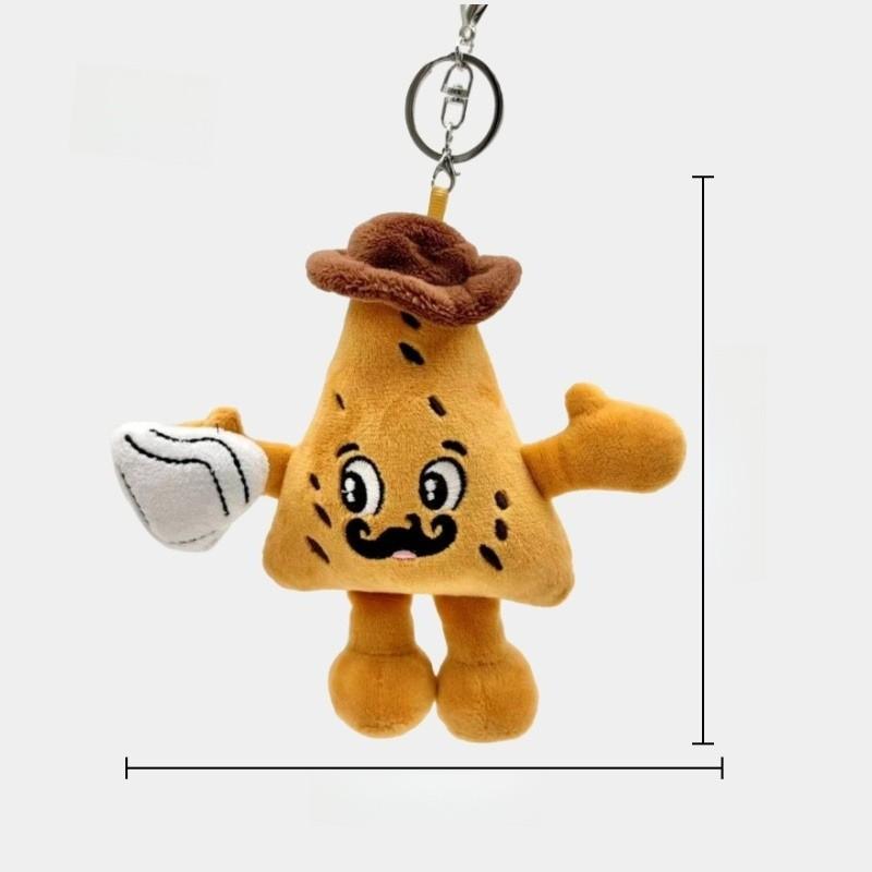 Short Plushies Cava Pile Plush Keychain Doll With Design For Gift And Collection