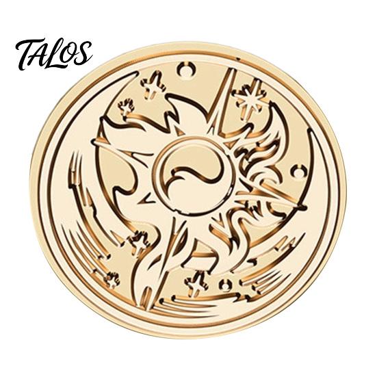 Fantasy Theme Handbook Collage Vintage European Magic Themed Wax Seal Stamp Head, Solid Brass Exquisite Artistic Craft Engraved Sealing Head