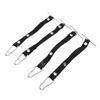 4pcs Tape Thong for Tool Belts Adjustable 2.36 Inch Width Electrical Tape Holder for Electrical Contractor Black