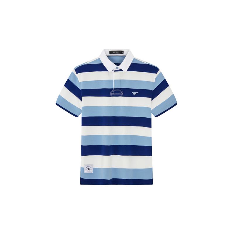 Septwolves Men's Striped Breathable Polo Shirt