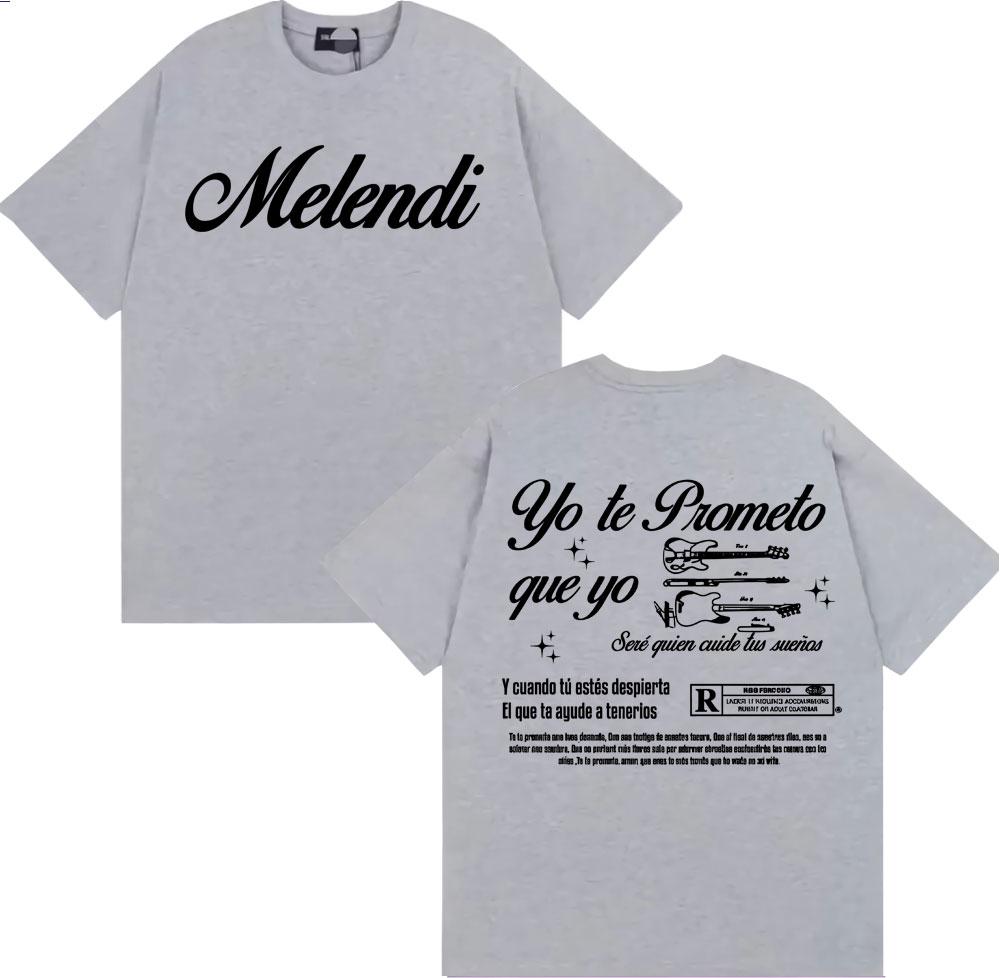 2025 Rapper Melendi Album Tour Graphic Tee Shirt Men s Women Fashion Harajuku Hip Hop T-shirt Cotton Casual Short Sleeve T Shirt S