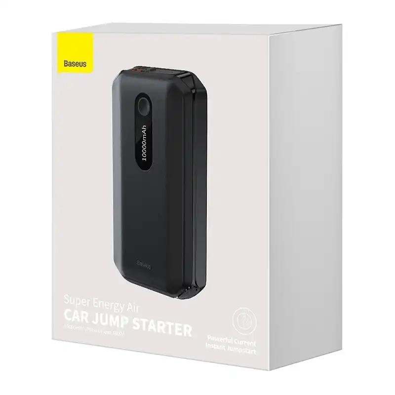 Powerbank / Rozrusznik Baseus Super Energy Car Jump Starter, 10000Mah, 1000A, Usb (Czarny)