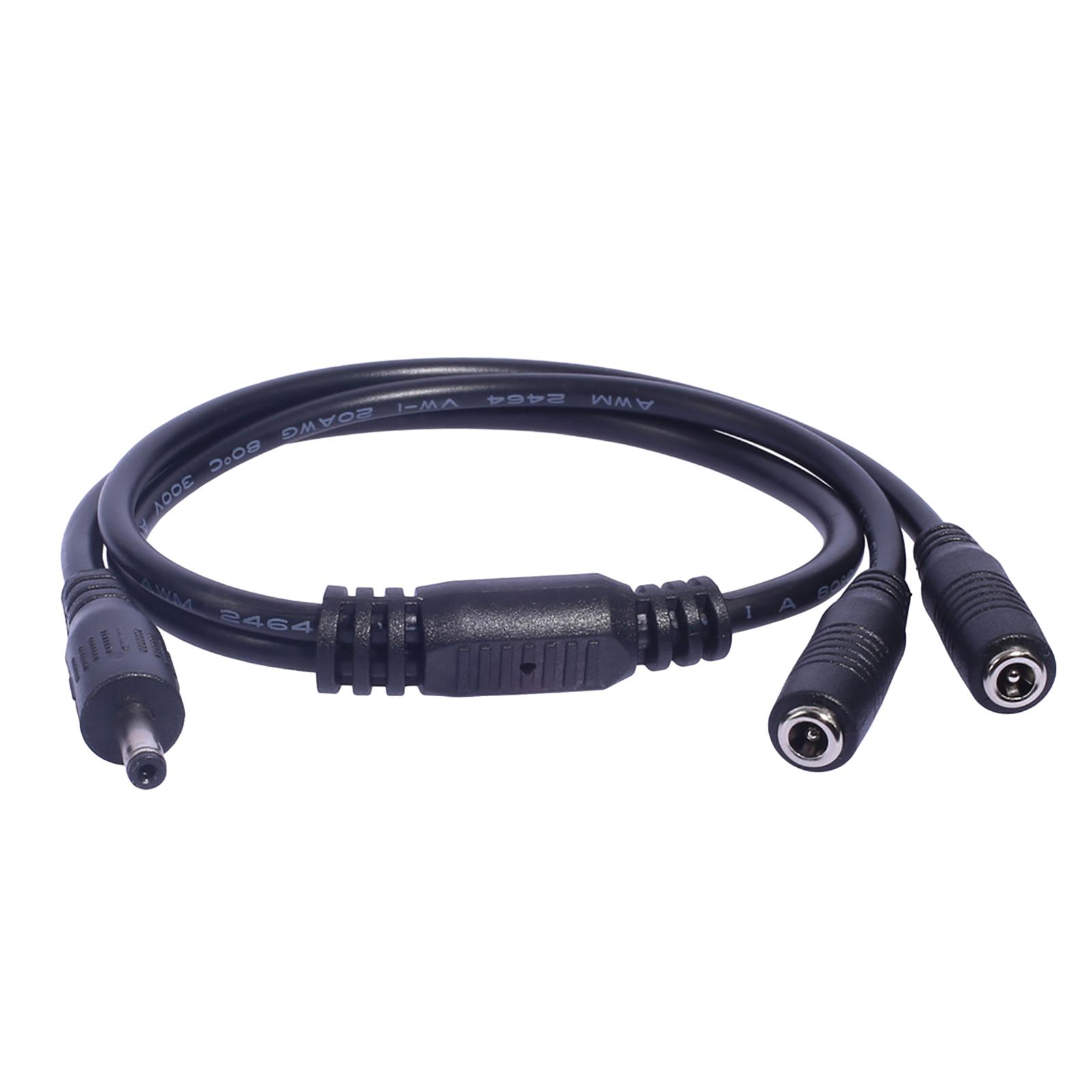 

Y-образный DC-разветвитель с 1-контактным разъемом на 2-контактный разъем 3,5x1,35 мм DC-разъем «папа» на двойной разъем «мама» для кабеля питания