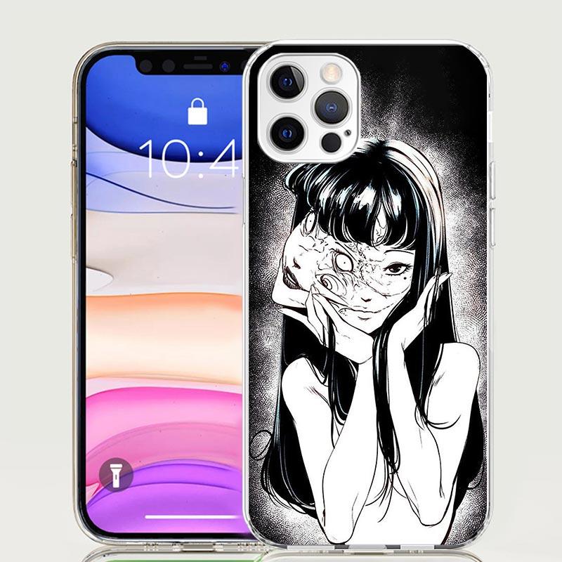 

Japanese Horror Comic Anime Phone Case For iPhone 17 Air 16 15 Plus 11 14 Pro Max 13 Mini 12 7 8 + SE Pattern Art Customized Cov iPhone 15 Pro Max