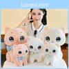 Plush Cat Bowknot Toy Cartoon Stuffed Animal Doll Room Decoration Gift Kids
