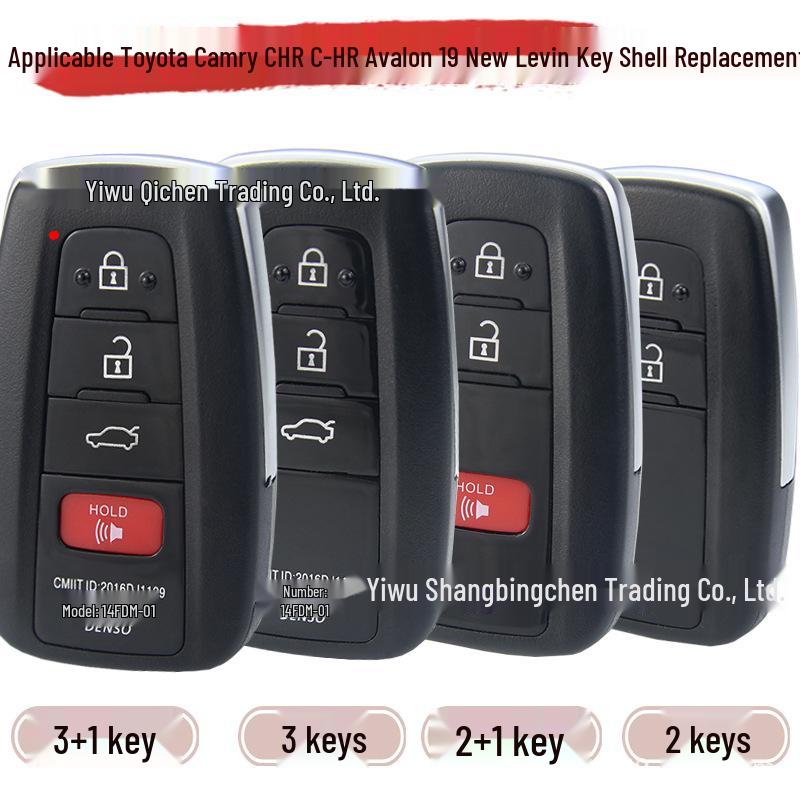 

Корпус смарт-ключа Toyota Camry, CHR, C-HR, Avalon, Levin Замена 2+1 Button Shell